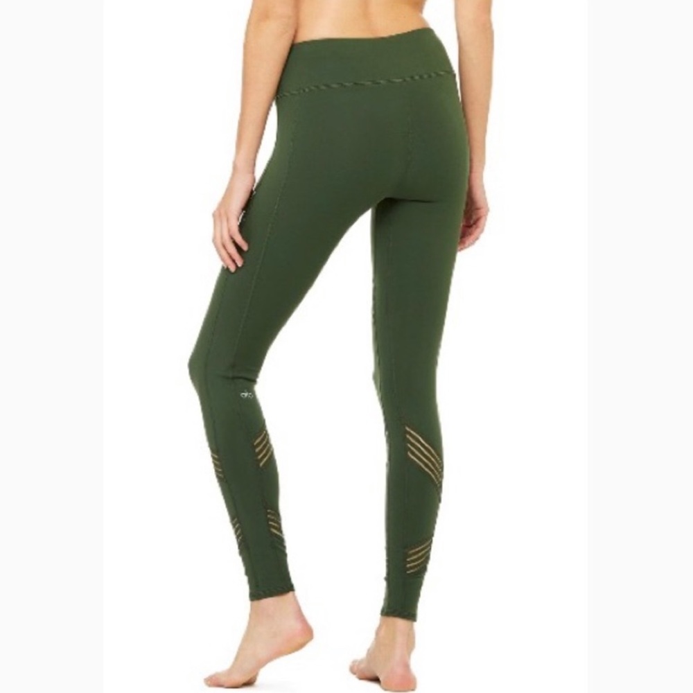 ALO Yoga Green Multi Legging Sz Large - Picture 13 of 15